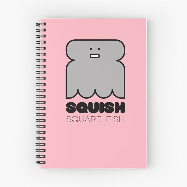 Item preview, Fun Fish Squish Square Fish Pink designed and sold by Quooki.