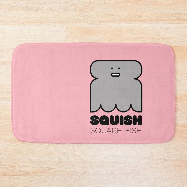 Item preview, Fun Fish Squish Square Fish Pink designed and sold by Quooki.