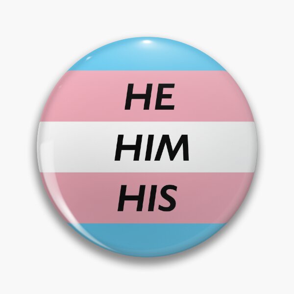 Item preview, HE HIM HIS Pronoun Trans Flag designed and sold by cjdesigns7.