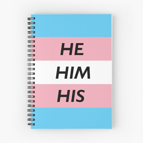 Item preview, HE HIM HIS Pronoun Trans Flag designed and sold by cjdesigns7.