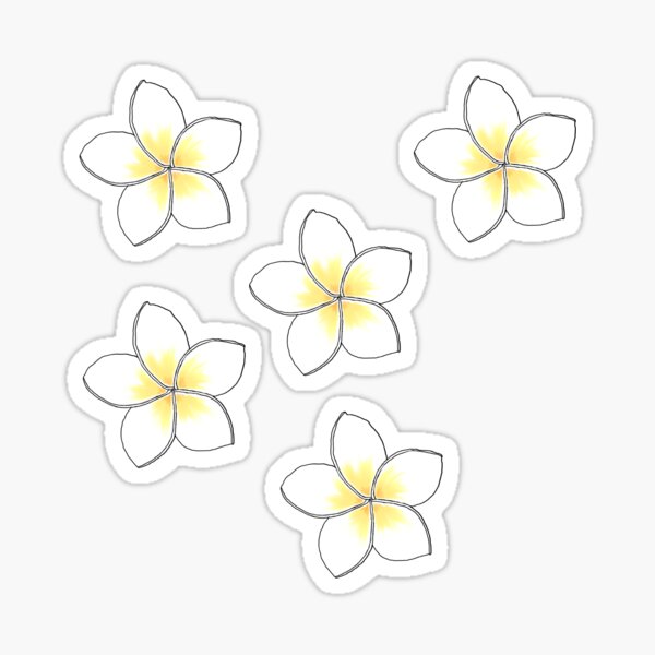 PLUMERIA small Sticker