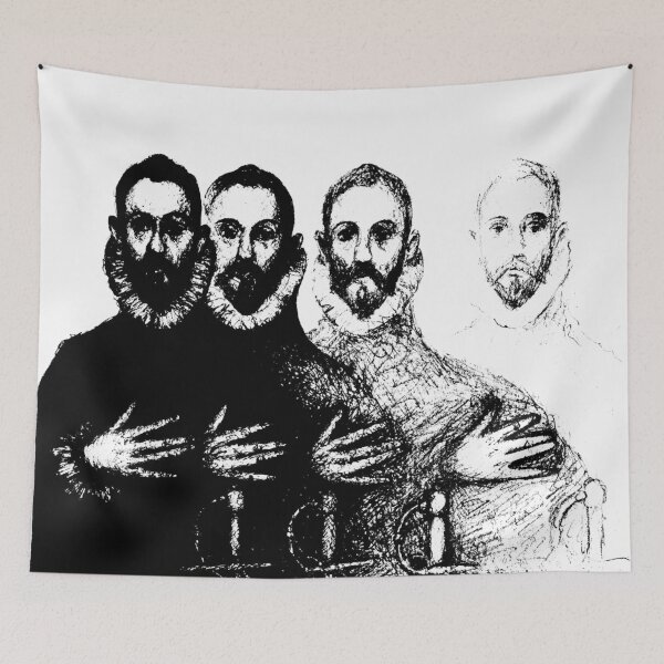 Item preview,   The gentleman with his hand on his chest, El Greco designed and sold by lapetiteart.