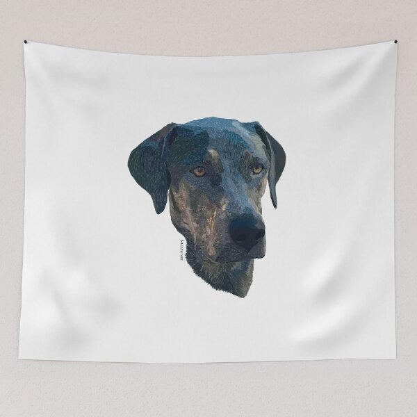 Item preview, Black Lab Blue Art designed and sold by buzzcutart.