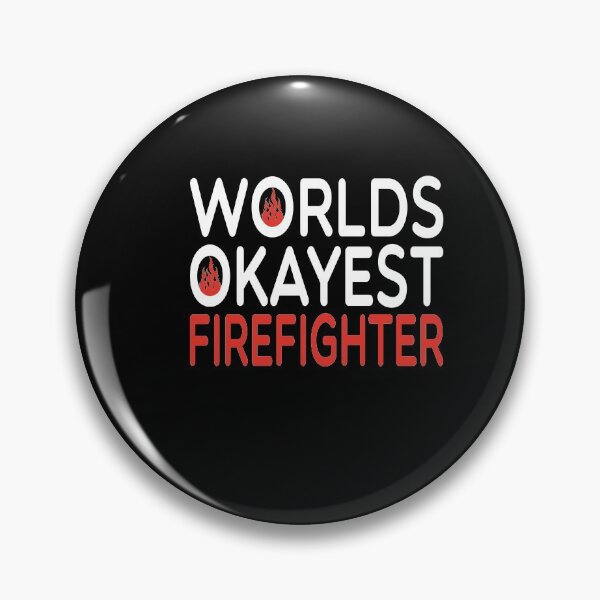 Item preview, worlds okayest Firefighter  /Firefighter Gift /Fire Fighter / Firefighting  Fireman Apparel Gift Wife Girlfriend - Funny Firefighter Gift watercolor style idea design designed and sold by Chamssou.