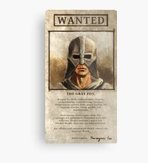 Wanted: The Gray Fox Metal Print