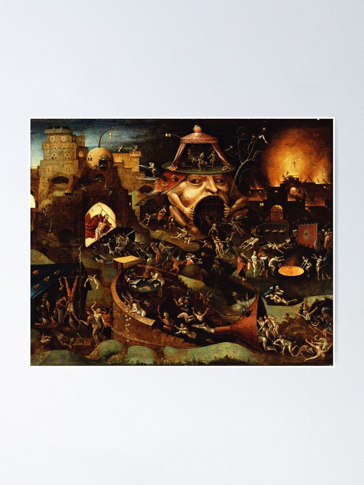 "Christ in Limbo by a follower of Hieronymus Bosch" Poster