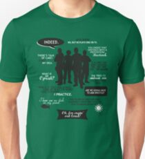 Stargate SG-1 - quotes (B/W design) Unisex T-Shirt