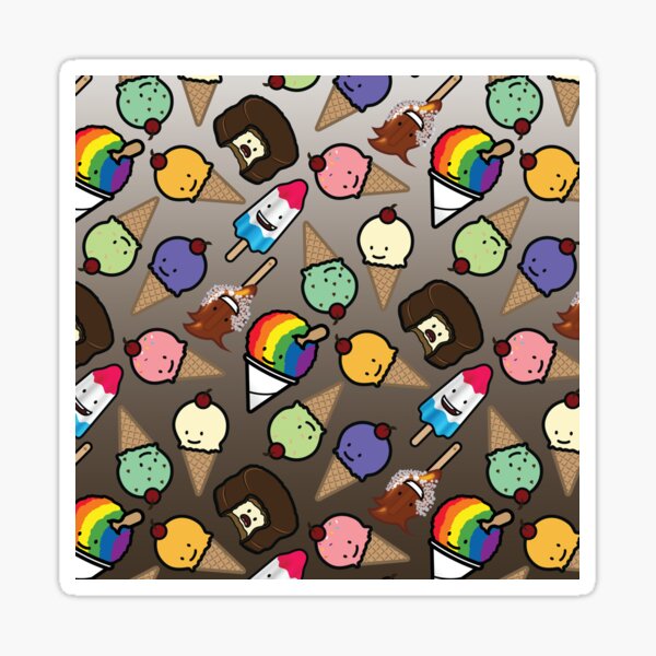 Chocolate Ombre Frosty Treats Sticker
