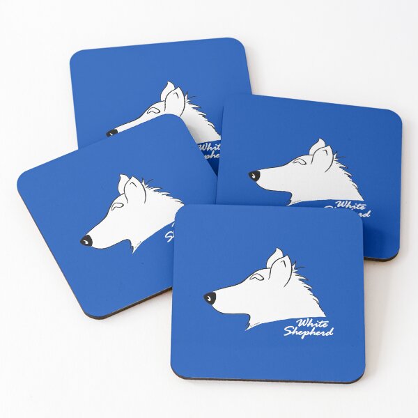 Item preview, White Shepherd silhouette designed and sold by LivHana.
