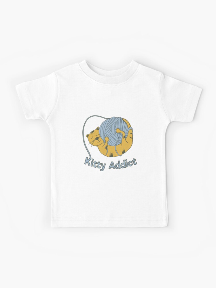 Chaton Mignon Dessine A La Main Kids T Shirt By Catcrea Redbubble