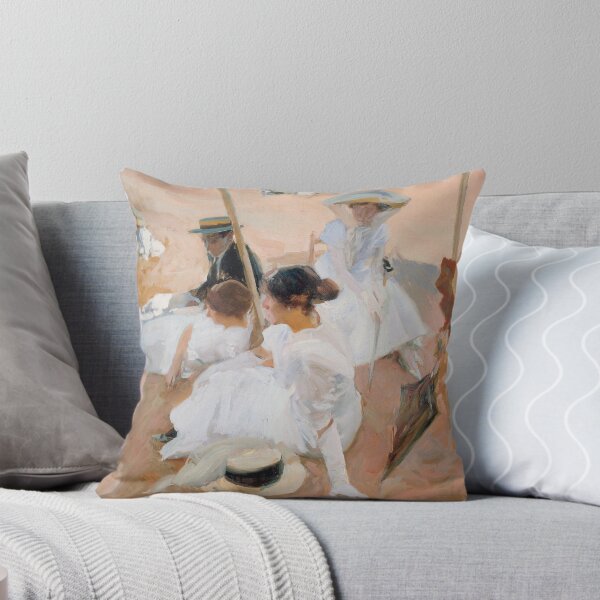 Item preview, Joaquin Sorolla Y Bastida - Under The Awning, On The Beach At Zarauz (1905) designed and sold by artcenter.