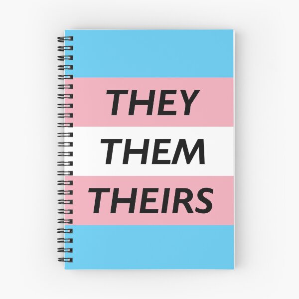 Item preview, THEY THEM THEIRS Pronoun Trans Flag designed and sold by cjdesigns7.