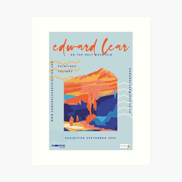 Item preview, Edward Lear Exhibition Poster - On The Holy Mountain (Mock) designed and sold by J-graphics-art.