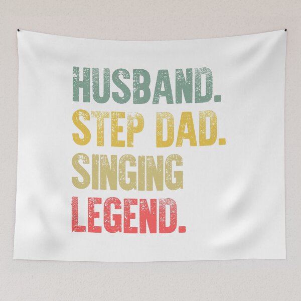Item preview, Funny Men Vintage T Shirt Husband Step Dad Singing Legend designed and sold by Bendthetrend.
