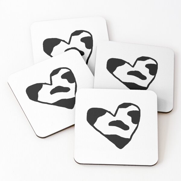 Item preview, Cow print heart sticker designed and sold by Ellamcf22.