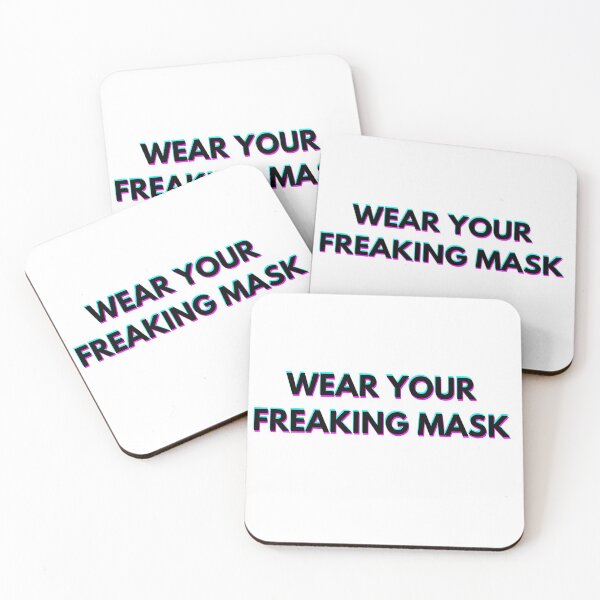 Item preview, Wear Your Freaking Mask Lo-fi Vaporwave designed and sold by Nyxco.