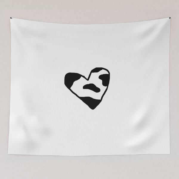 Item preview, Cow print heart sticker designed and sold by Ellamcf22.