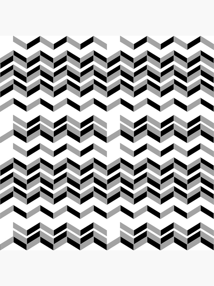 "Zigzag Black and White Design" Photographic Print by JrwDesign