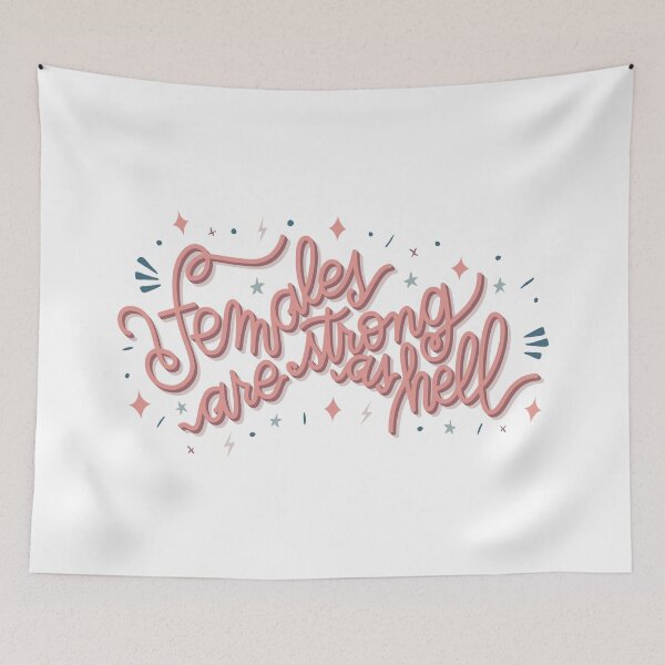 Item preview, Females are strong as hell - pink designed and sold by louiegraph.