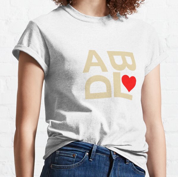ABDL heart text peach Classic T-Shirt