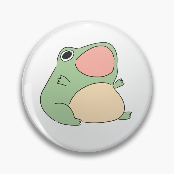 Frog Pin Button  Pastel Donut Shop