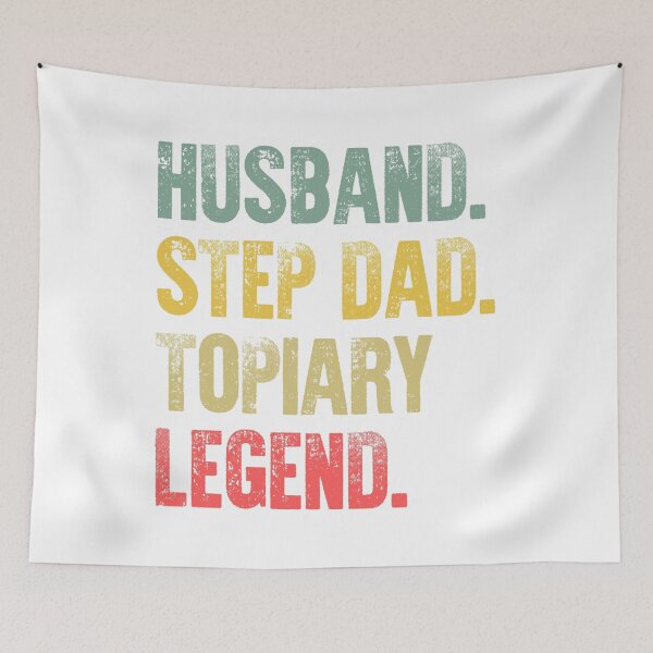 Item preview, Funny Men Vintage T Shirt Husband Step Dad Topiary Legend designed and sold by Bendthetrend.