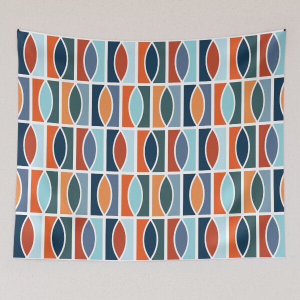 Item preview, Colorful Mid Century design designed and sold by BattaAnastasia.