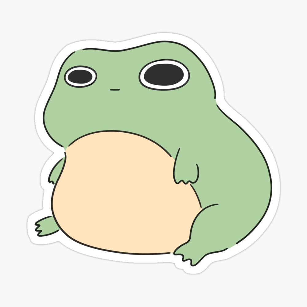 Sitting froggy Sticker for Sale by nichoe-val | Redbubble