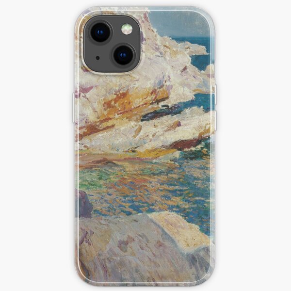 Joaquin Sorolla Y Bastida - Rocks At Javea. The White Boat1905 iPhone Soft Case
