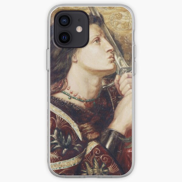 Dante Gabriel Rossetti - Joan Of Arc Kissing The Sword Of Deliverance iPhone Soft Case