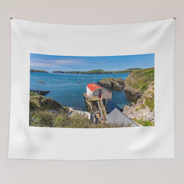 Item preview, The RNLI lifeboat station in St Justinians, Pembrokeshire designed and sold by yackers1.