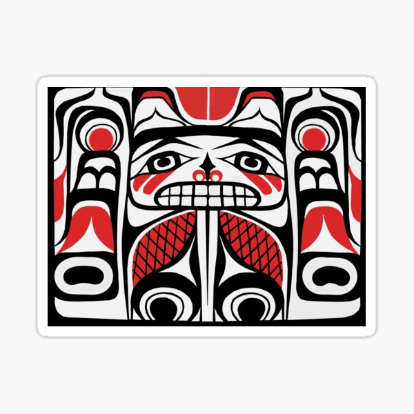 First Nations /'/'THE SMALL TRAVELER/'/' Sticker Decal  West Coast Native Indigenous Art