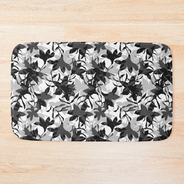 Item preview, Flowers Floral Black and White Monochrome Pattern designed and sold by mythandframe.