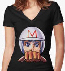 Mach 5 Women's Fitted V-Neck T-Shirt