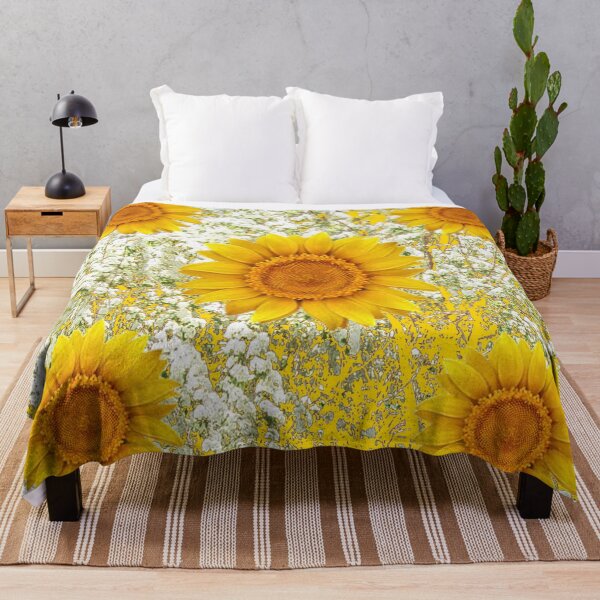 Item preview, FIVE YELLOW SUNFLOWERS GARDEN ART designed and sold by sharlesart.