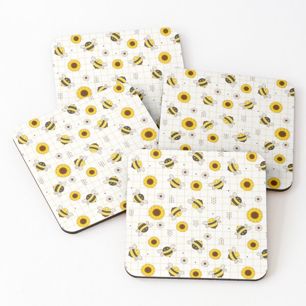 Item preview, Bees on Honeycomb Mask designed and sold by graphicmeyou.