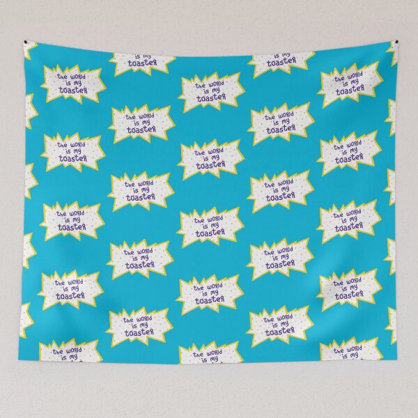 Item preview, Blue Chuckie the world is my toaster Logo Quote 90s Retro Birthday Design Cartoon designed and sold by Sunny Collections.