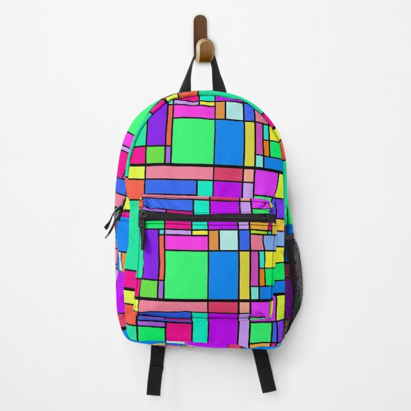 Item preview, colorful geometric square vector pattern designed and sold by lepetitjuif.