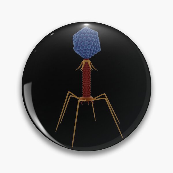 Item preview, SCIENCE IS COOL-BACTRIOPHAGE MICROSCOPIC IMAGE PHOTO...Micro designed and sold by Hippiesole.