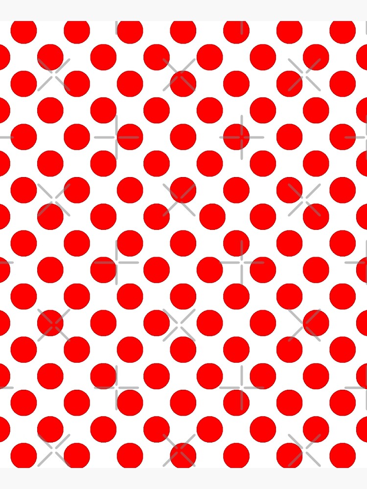 White & Red Polka Dots by Orikall by Orikall