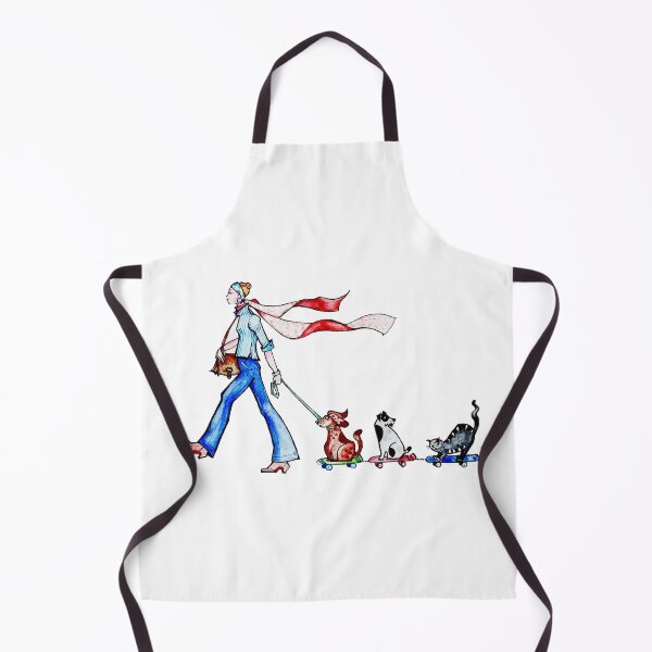 Item preview, A little snobbish Parisian walking her dogs. designed and sold by voicivoila.
