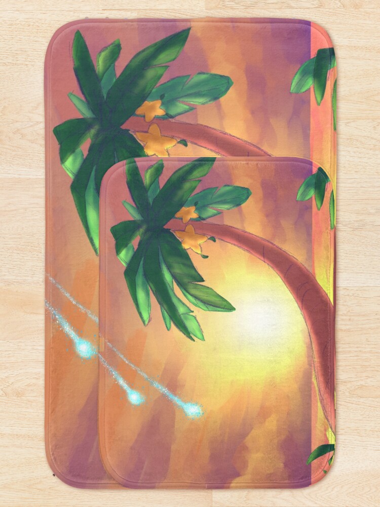 Thumbnail 5 of 6, Bath Mat, Kingdom Hearts Paopu Tree Destiny Islands designed and sold by kaitlynmize.