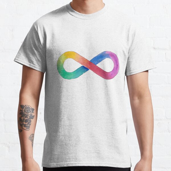 Autistic Pride rainbow infinity symbol Classic T-Shirt