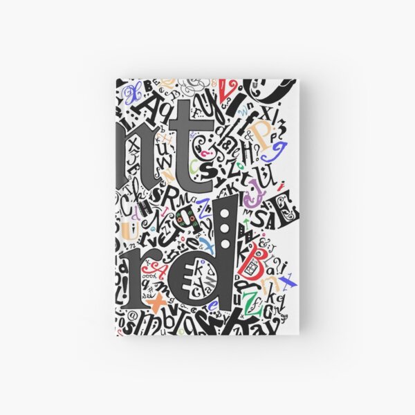 Font Nerd Black Hardcover Journal