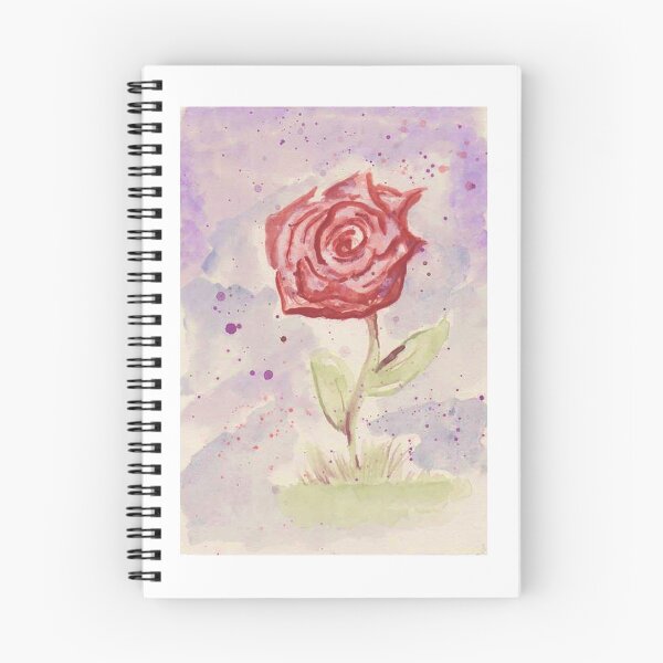 Item preview, Rosa roja acuarela designed and sold by huffensen.