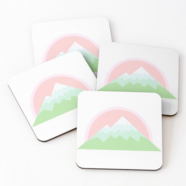 Item preview, Minimalist Pastel Mountain  designed and sold by krisola.
