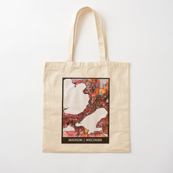 Madison, WI Cotton Tote Bag
