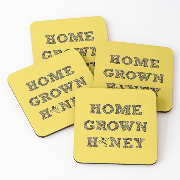 Item preview, Home grown honey with bee designed and sold by LizzieSmiley.