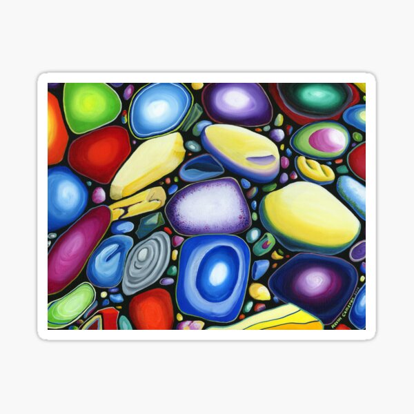 Ocean Rocks Lockeport Beach Nova Scotia Sticker