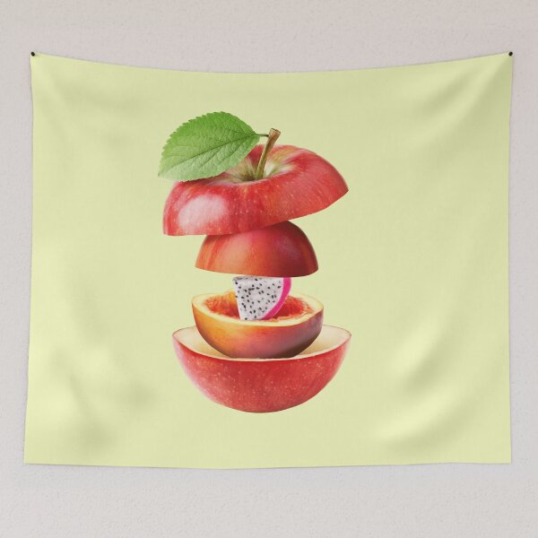 Item preview, Apple Peach Dragon Fruit Gifts Vegetarian designed and sold by betternotes.